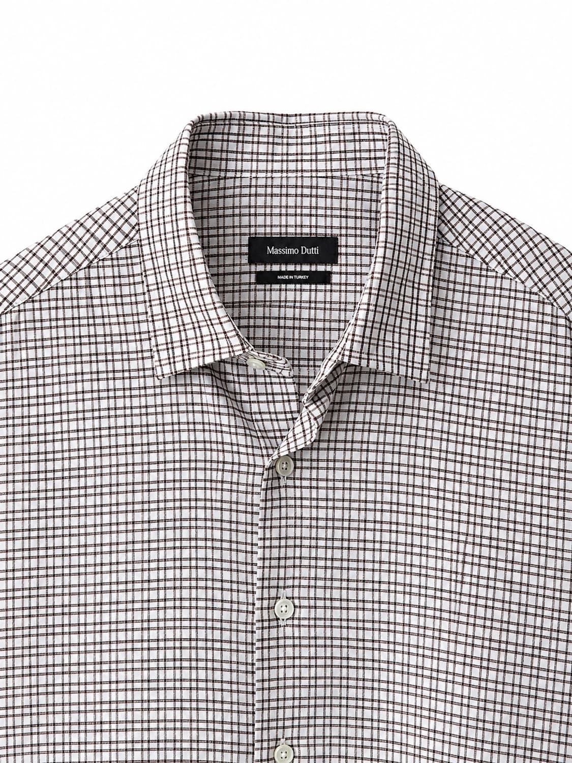 (1회착용) Massimo Dutti  린넨 체크 셔츠 XL 상품이미지5
