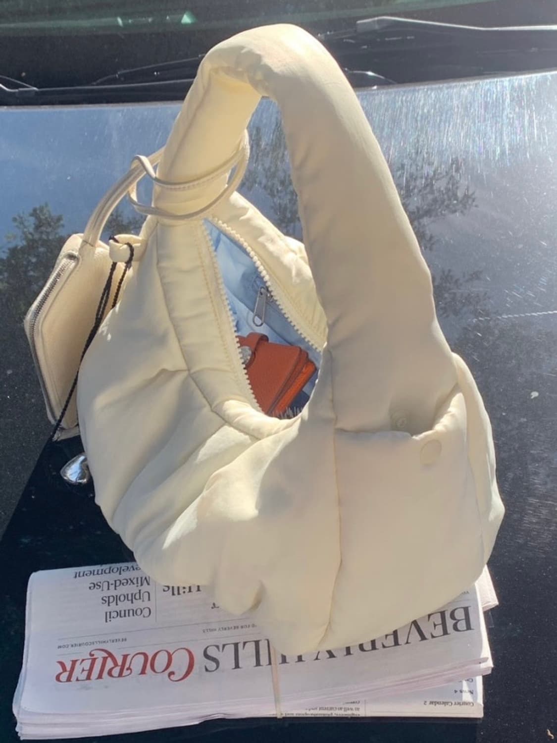 헤이그 덤플링 백 스몰 크림 상품이미지2