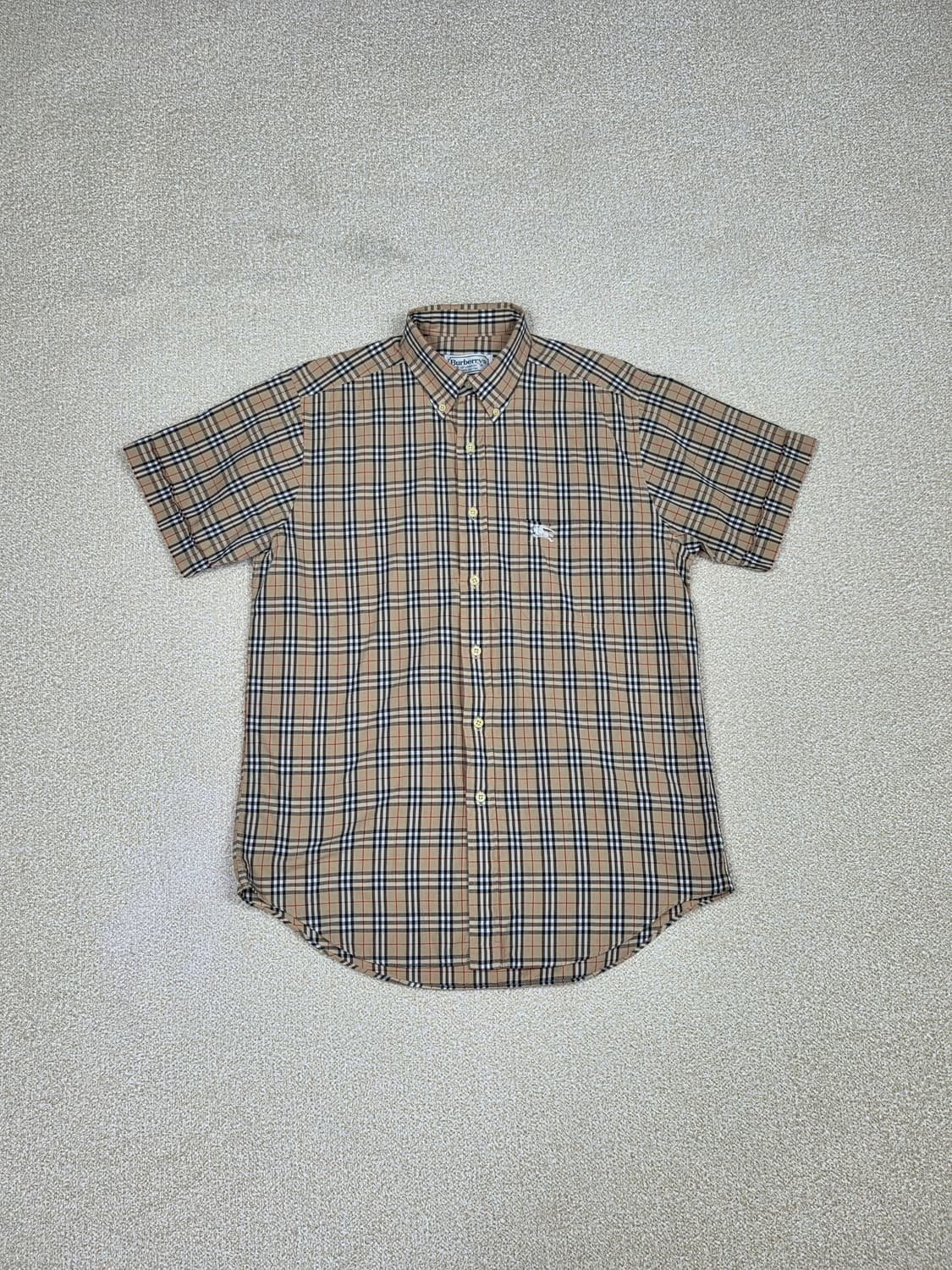 [버버리] 빈티지 노바체크 코튼 반팔 셔츠 | S00113 상품이미지1