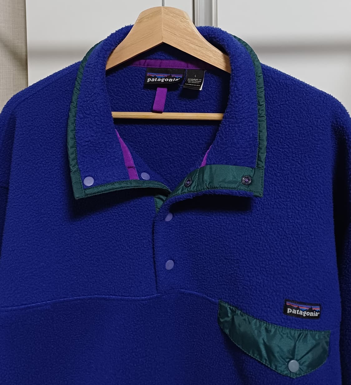 🇯🇲 [L] 파타고니아 신칠라 스냅티 올드 모델 - 퍼플 블루 상품이미지2