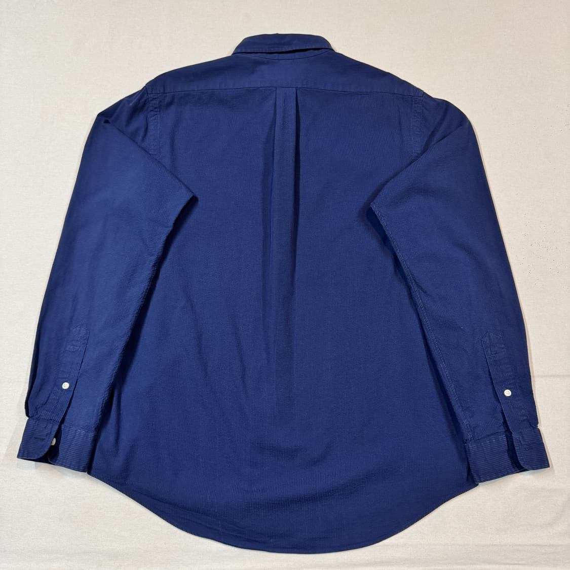 L) 폴로 랄프로렌 클래식핏 네이비 시어서커 린넨 셔츠 상품이미지5