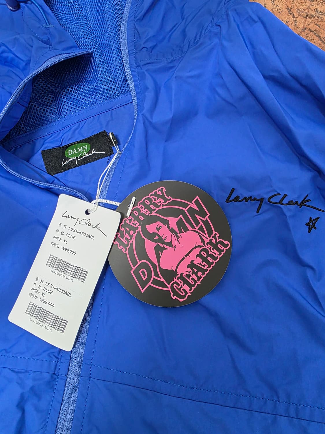 [새제품] 래리 클락 패커블 바람막이 자켓 XL 상품이미지3