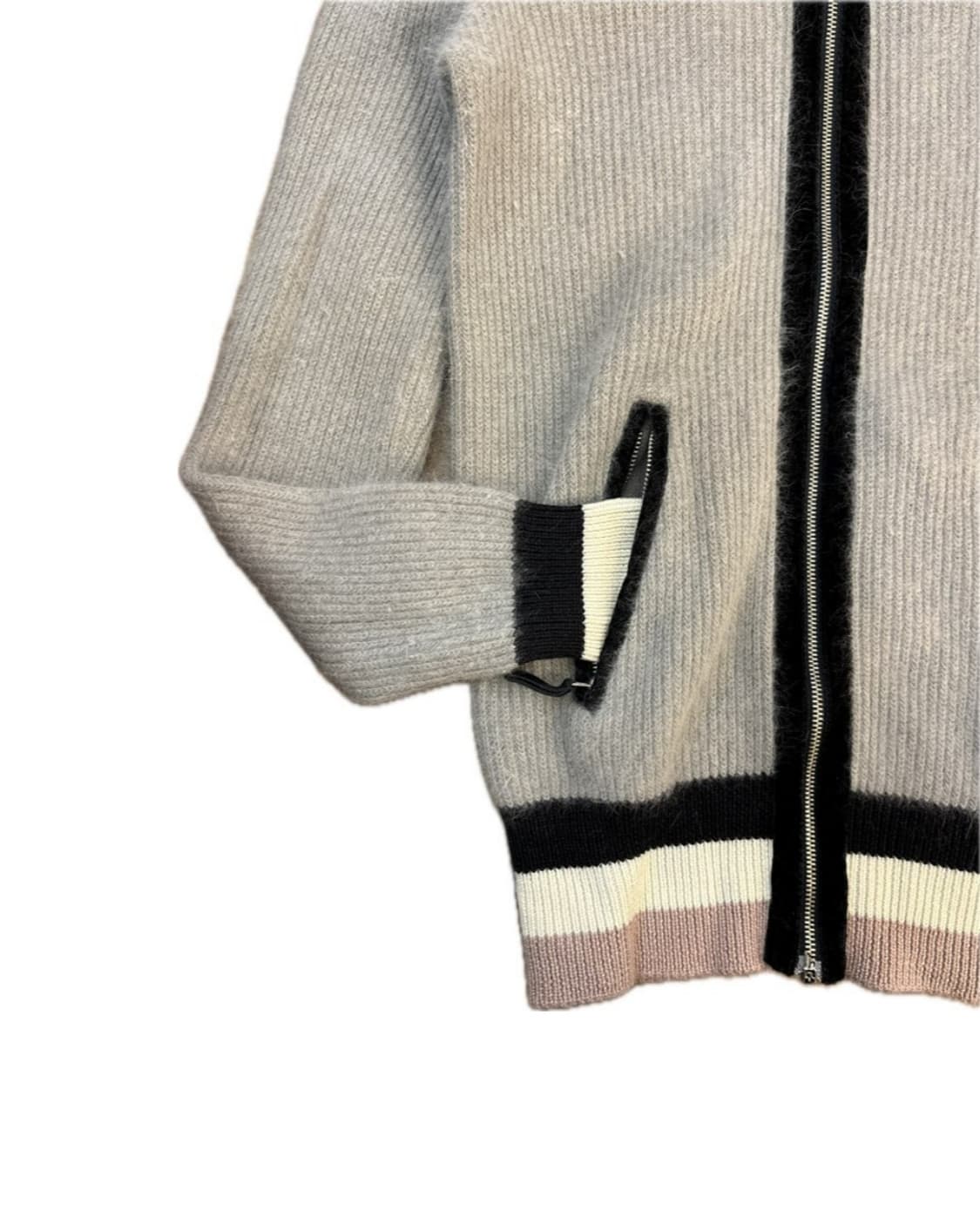 엠프리오 아르마니 니트 배색 집업가디건 상품이미지3