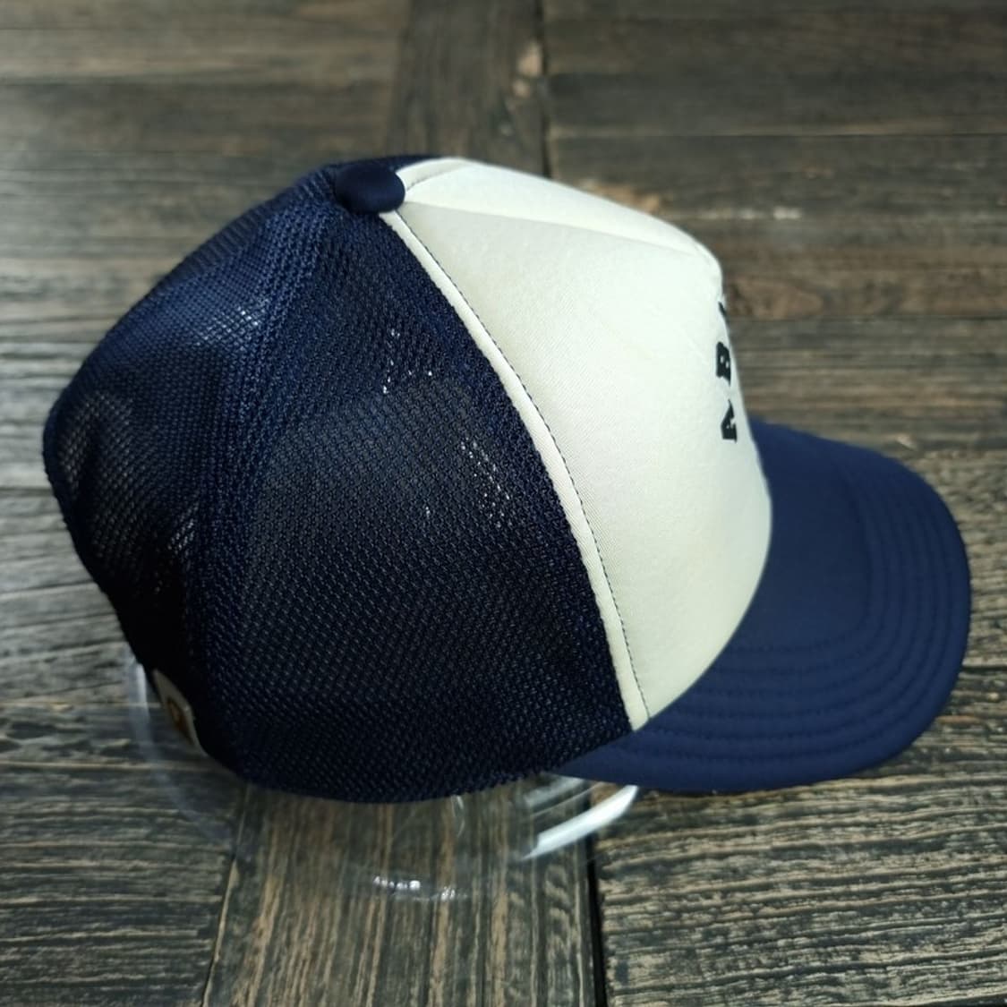 [베이프] 빅로고 컬리지 메쉬캡 트러커캡 네이비 P01557 상품이미지3