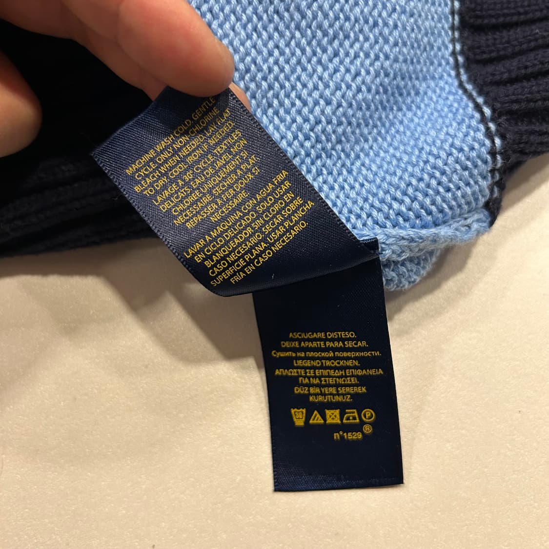 [XL] 폴로 랄프로렌 스트라이프 후드 니트 B187 상품이미지6