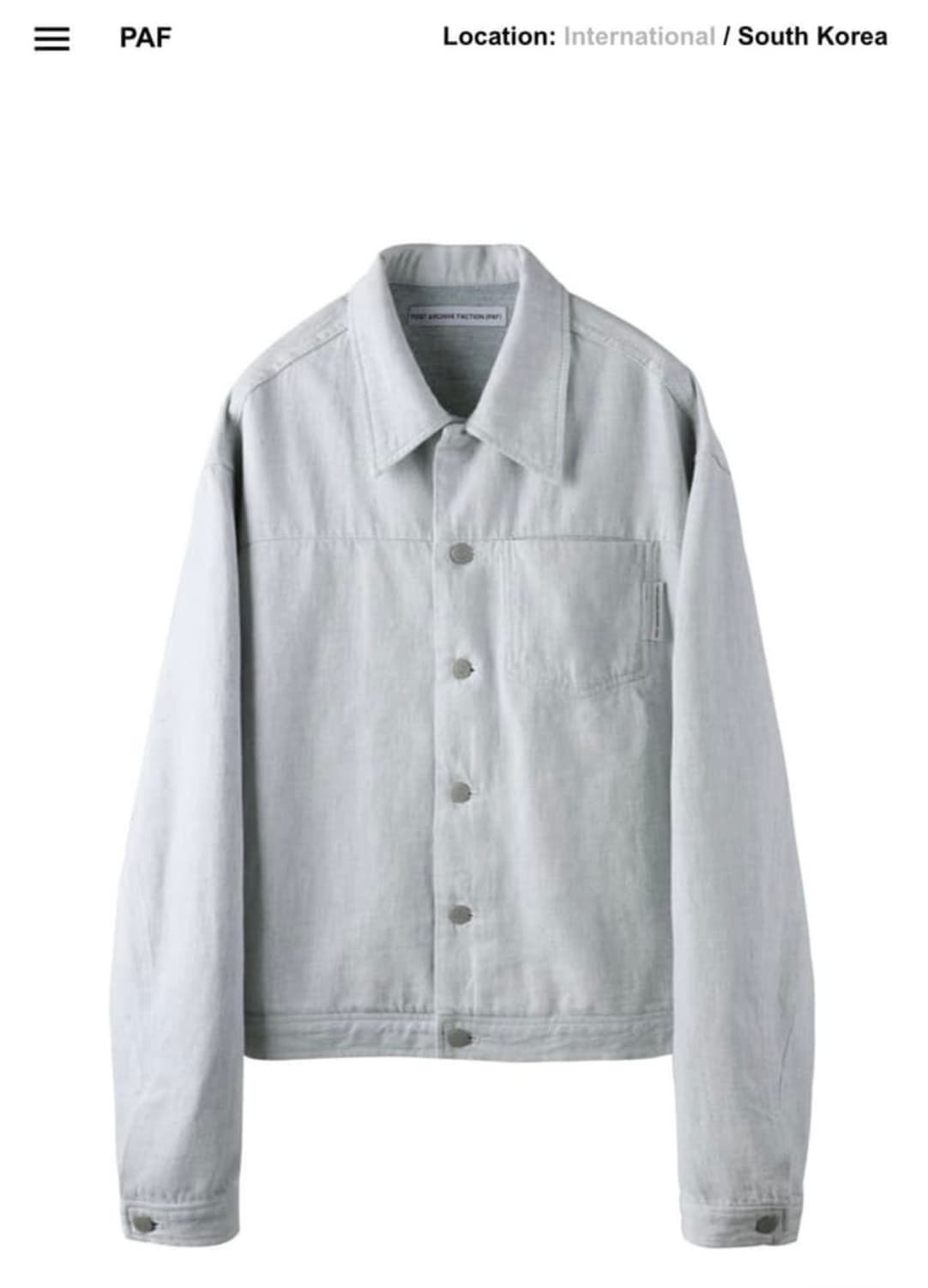 포스트아카이브팩션 8.0 데님자켓 S 상품이미지1