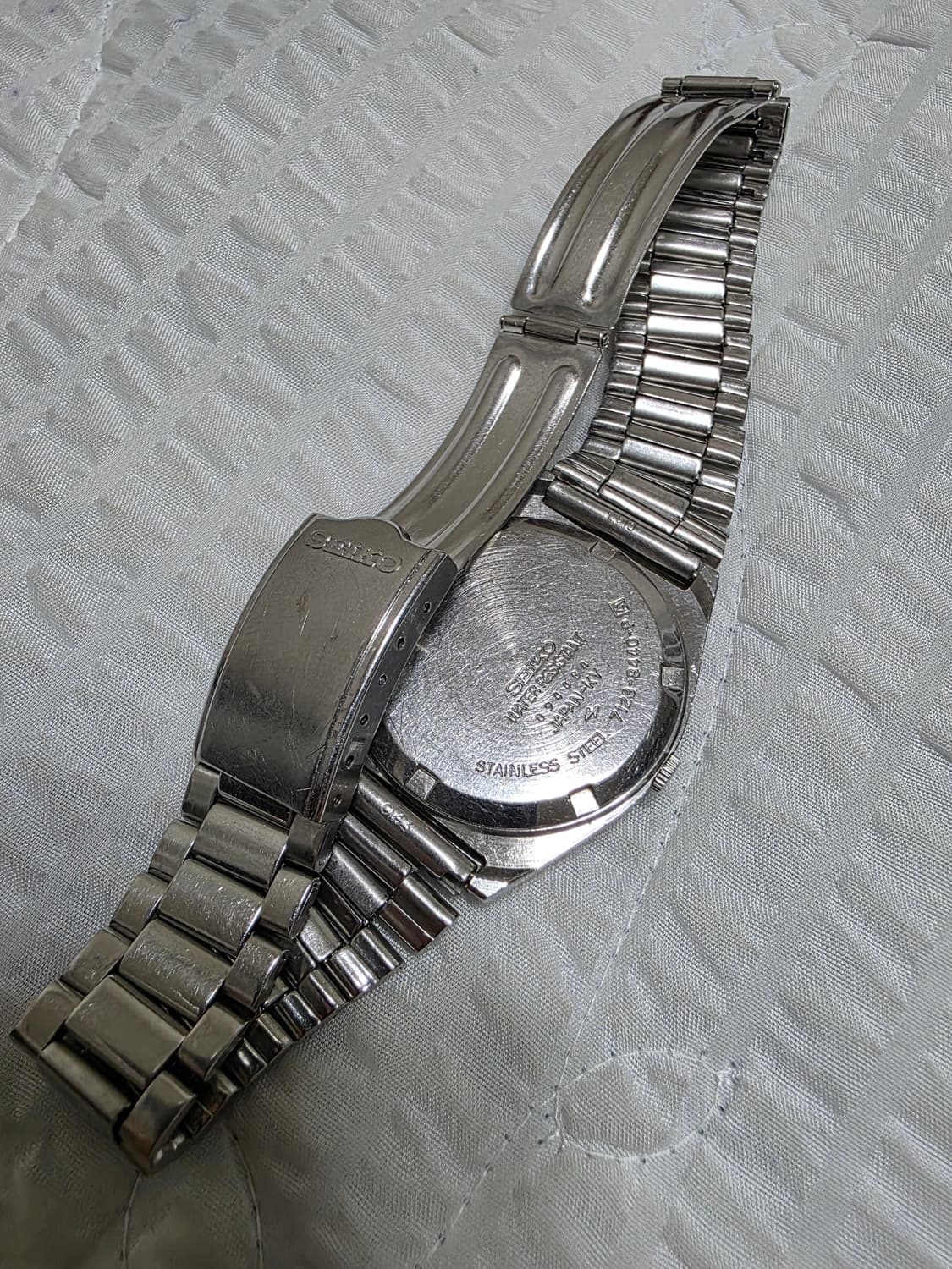 세이코5 빈티지 청판 데이데이트 쿼츠 메탈 시계 seiko5 상품이미지10