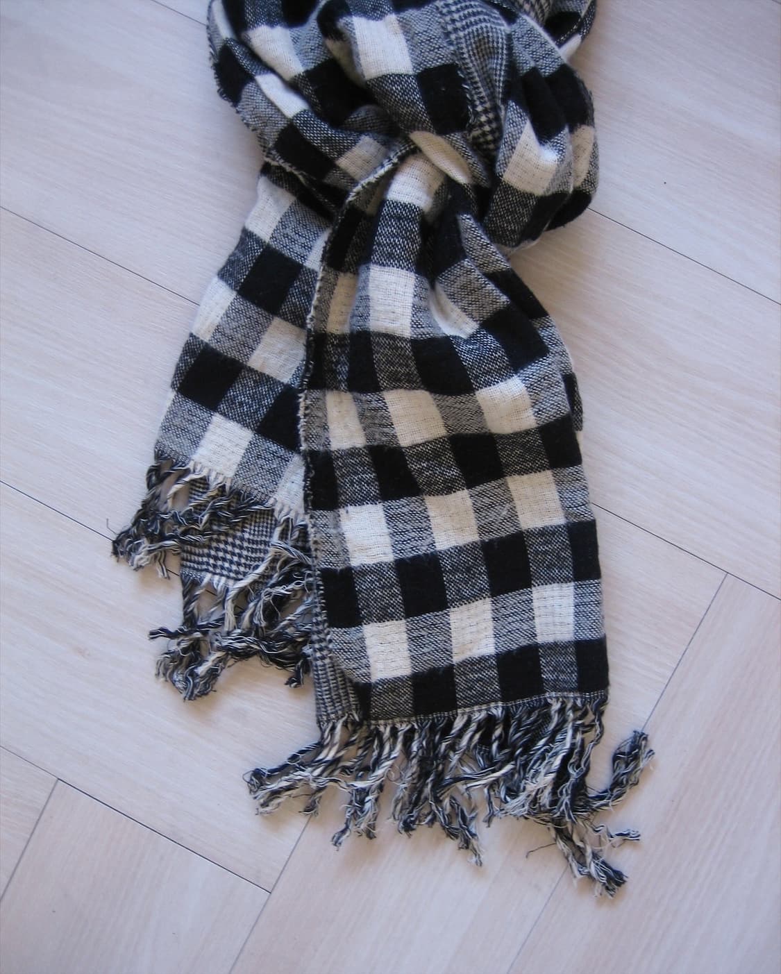 [Vintage] two tone check muffler 상품이미지2