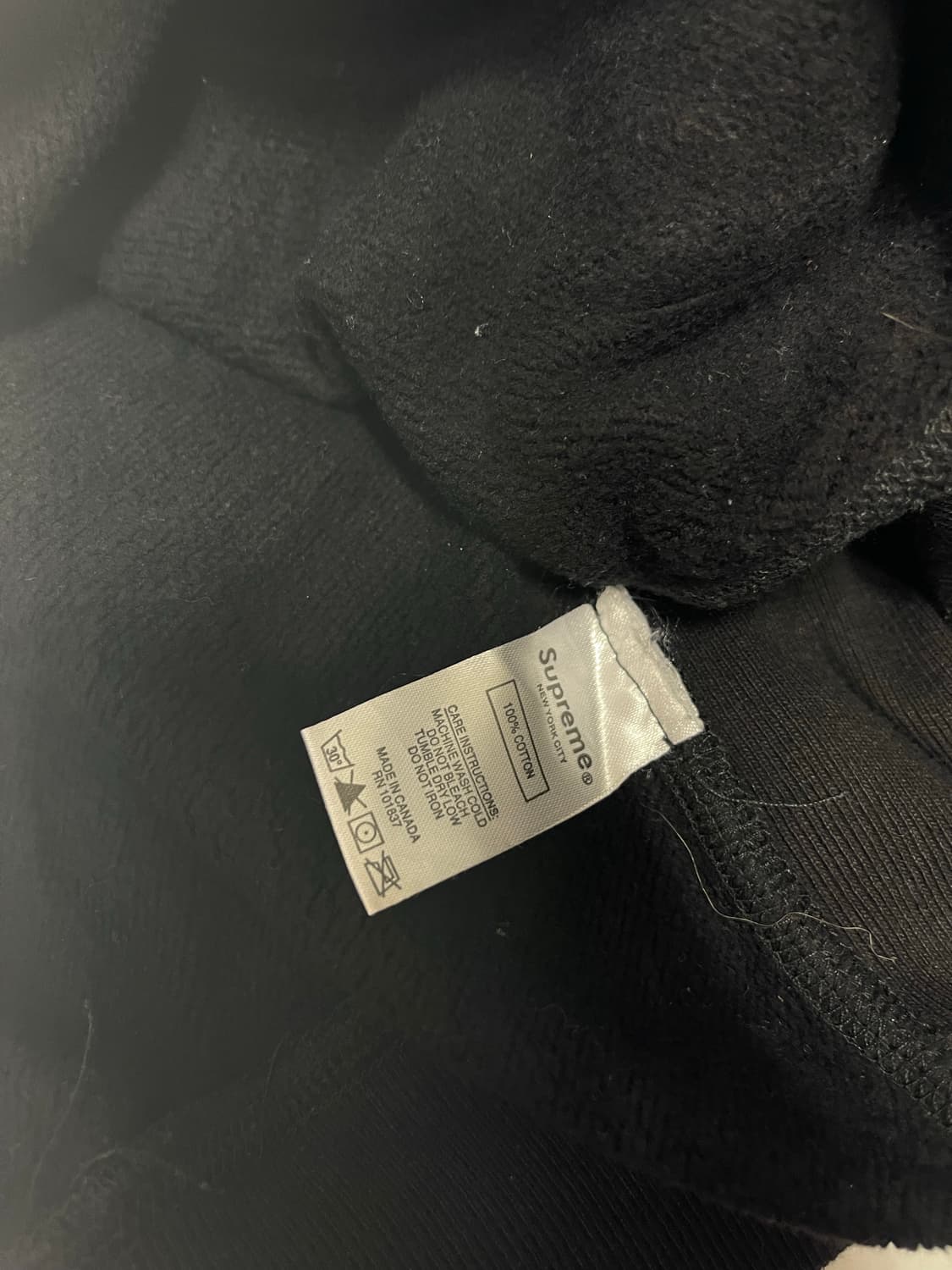 슈프림 크로스 박스 로고 후드티 블랙 S 상품이미지5