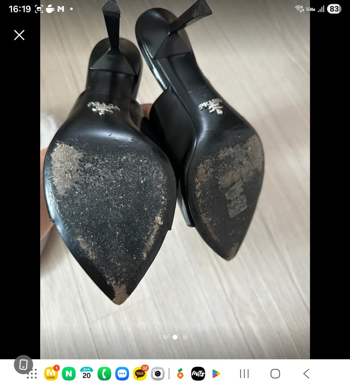 프라다 삼각로고 슬리퍼 상품이미지3