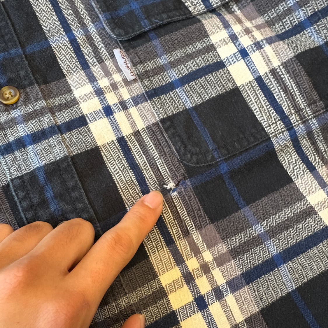 칼하트 오리지널 해비 코튼 체크 긴팔 셔츠  상품이미지6