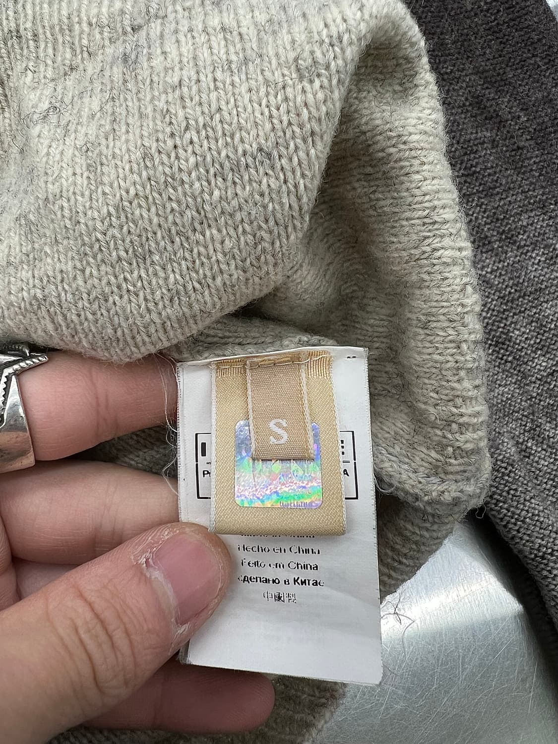 존 갈리아노 옴브레 그라데이션 브이넥 니트 가디건 상품이미지8