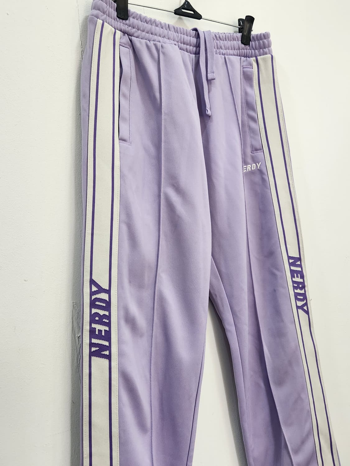 [M] 널디 NERDY 라일락 트랙 트레이닝 팬츠 M 상품이미지4