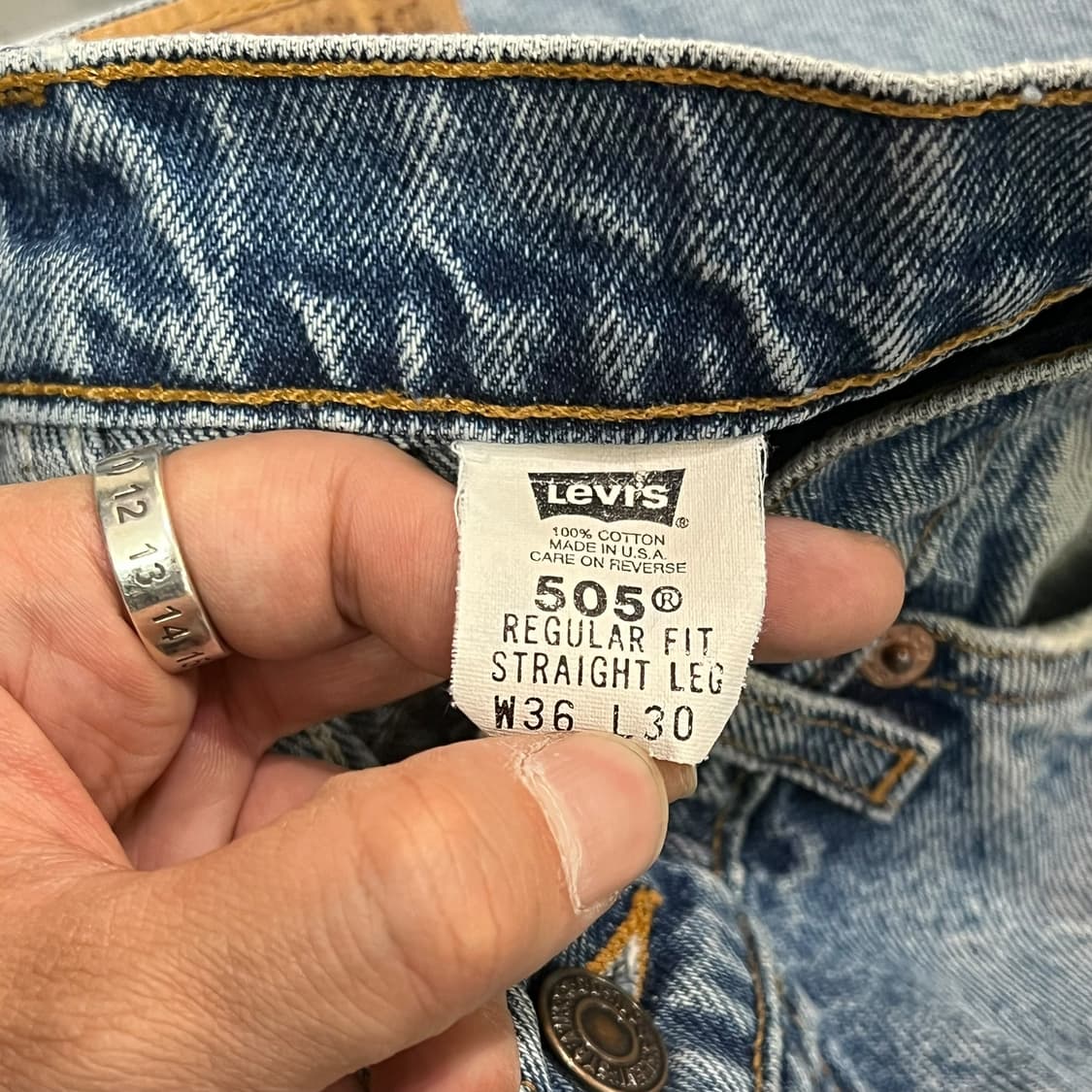  USA 리바이스 505 오렌지탭 데님팬츠 y14189 상품이미지8