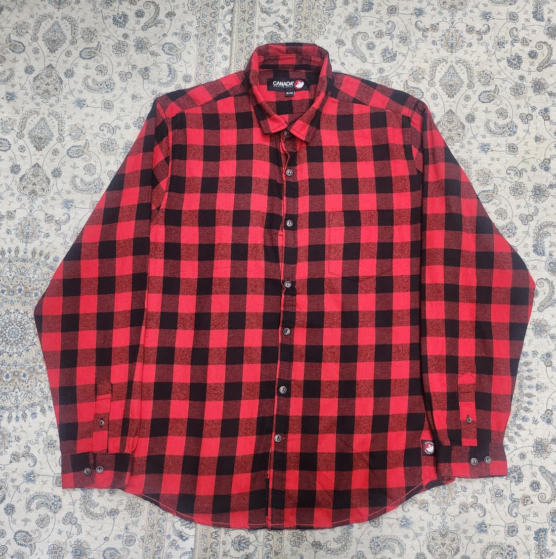 CANADA 웨더 기어 플란넬 체크 셔츠 XL 상품이미지1