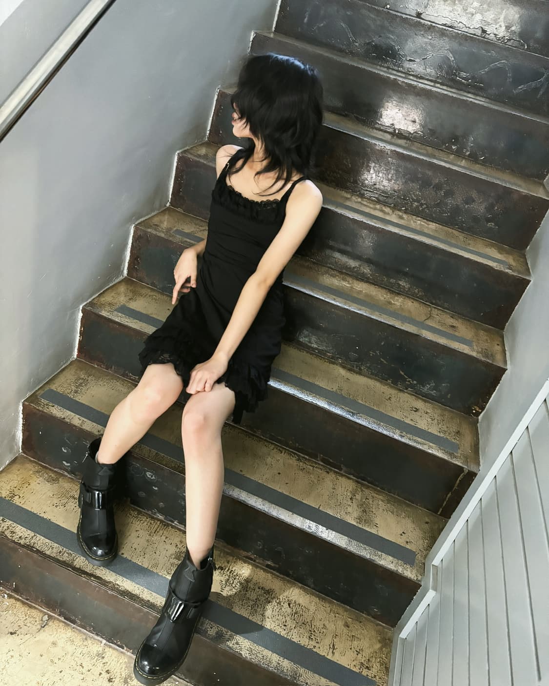 오즈온 고딕 레이스 져지 슬립원피스 상품이미지4