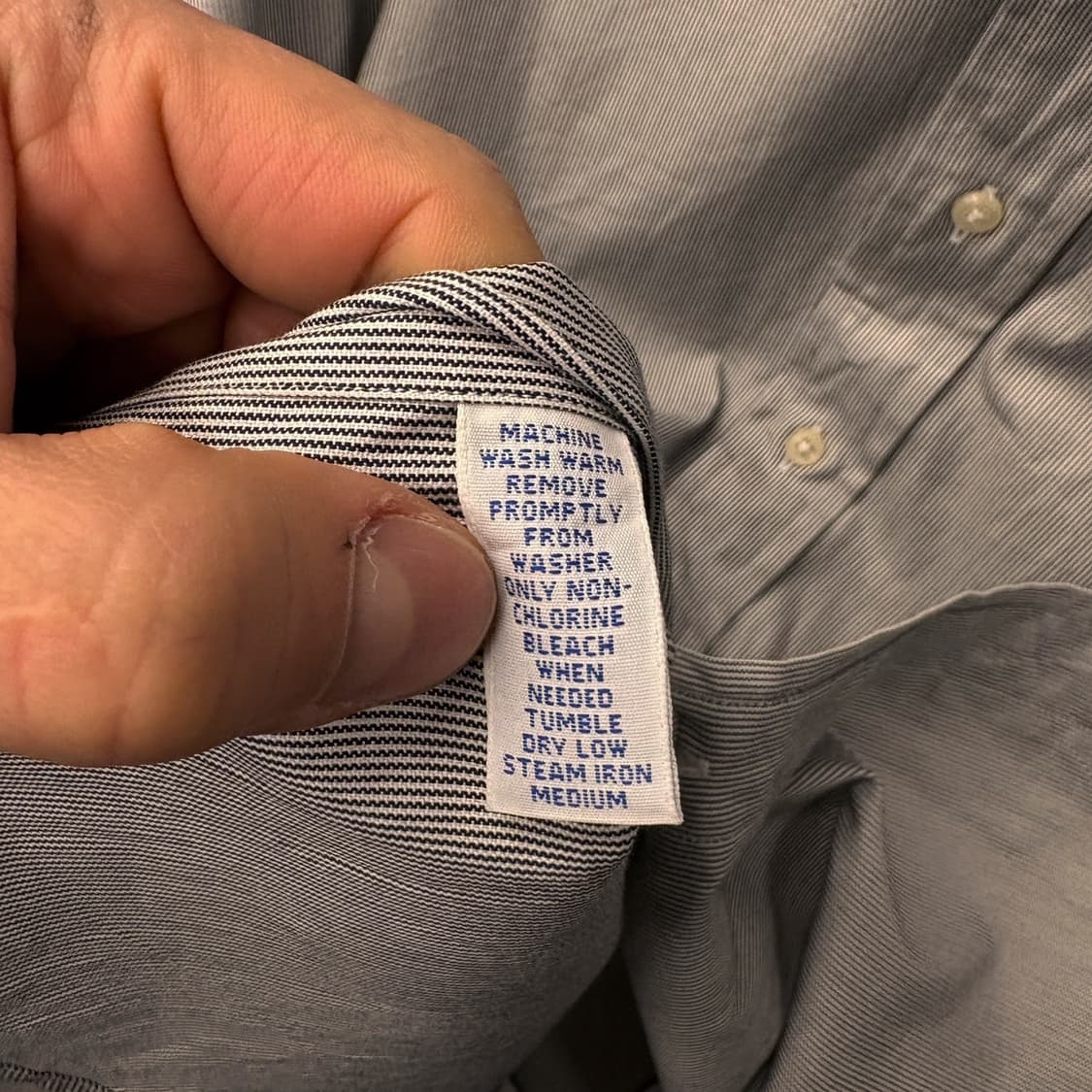 90s 폴로 랄프로렌 핀포인트 스트라이프 옥스포드 셔츠N336   상품이미지6