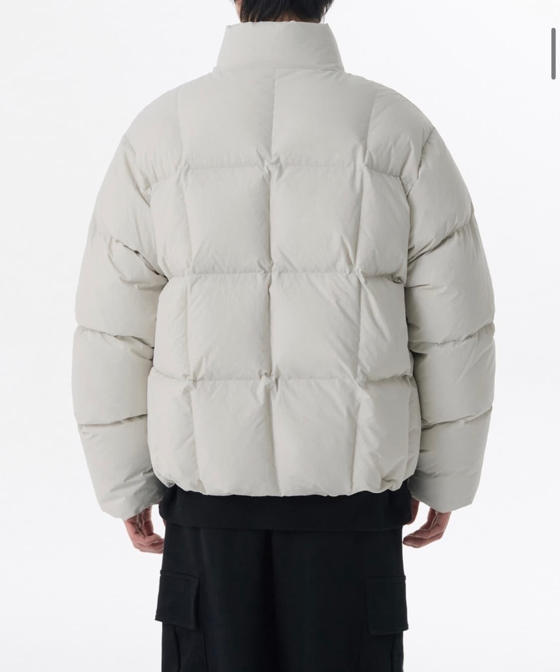 덕다운 스퀘어 퀼티드 숏패딩 상품이미지3