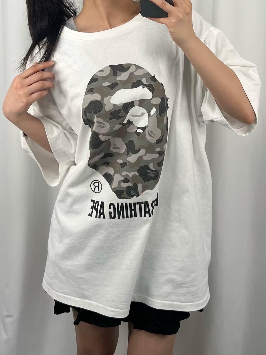 베이프 시티 카모 화이트 반팔 상품이미지2