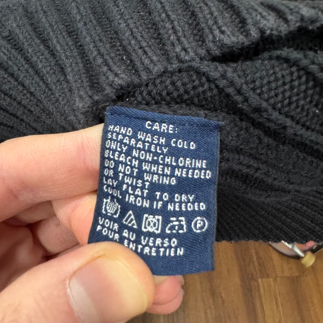 폴로 랄프포렌 케이블 니트 핑크 포니 포인트 블랙 상품이미지8