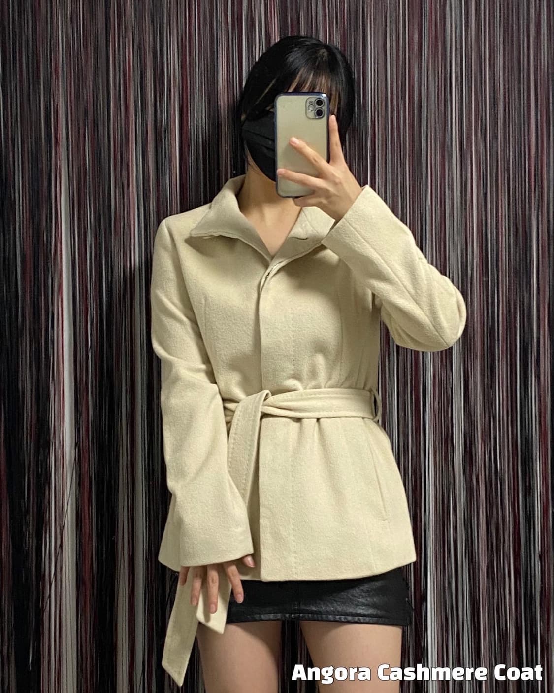Japan) 앙고라 케시미어 숏 코트 ✔️𝙎 상품이미지1