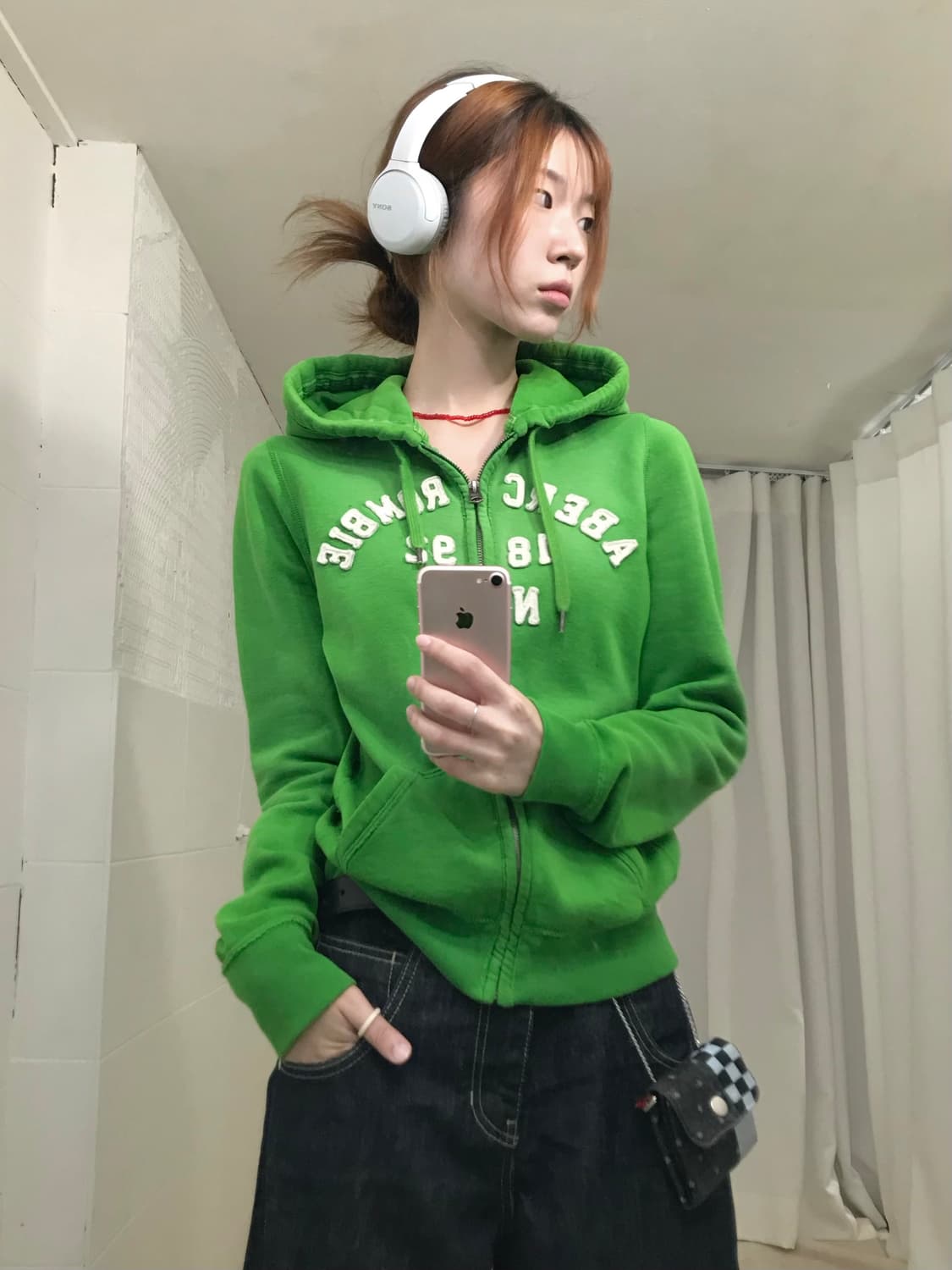아베크롬비 그린 후드집업 상품이미지2