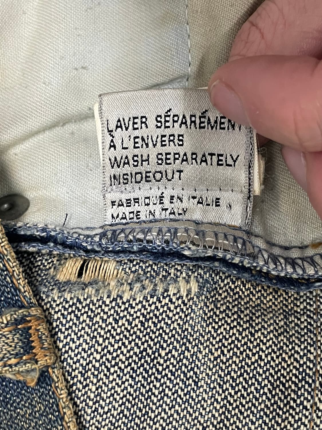 디올옴므 aw04 ‘votc’ rust denim 상품이미지8