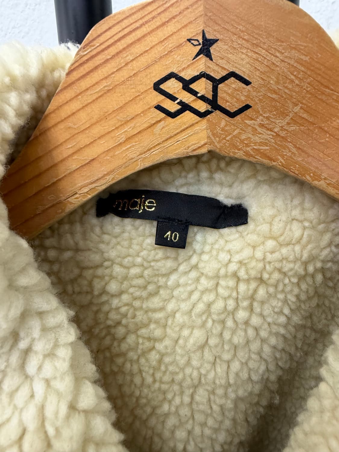 정품) 마쥬 여성 양털 데님 청자켓 40 상품이미지7