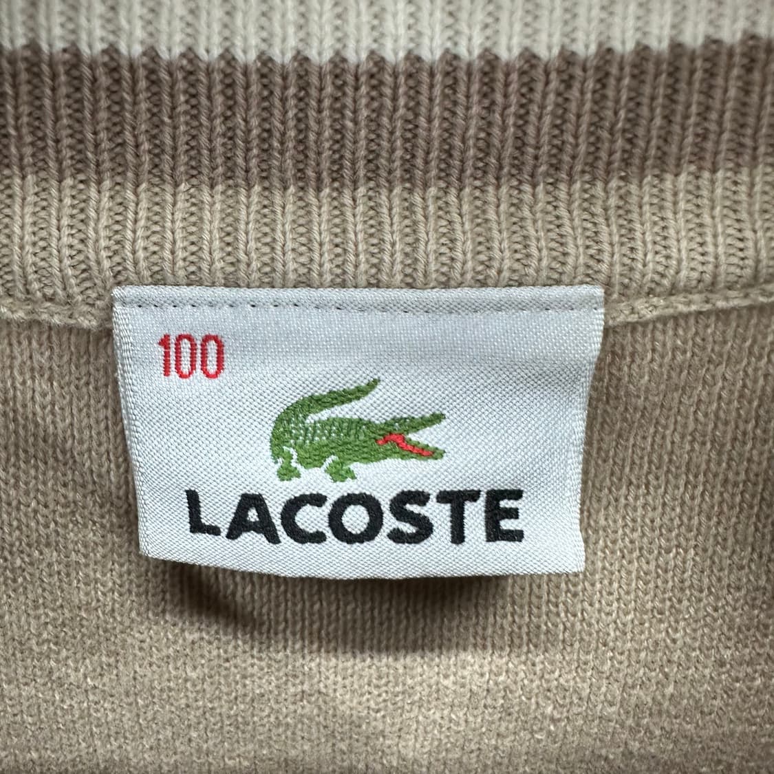 100 라코스테 남자 니트집업 상품이미지3