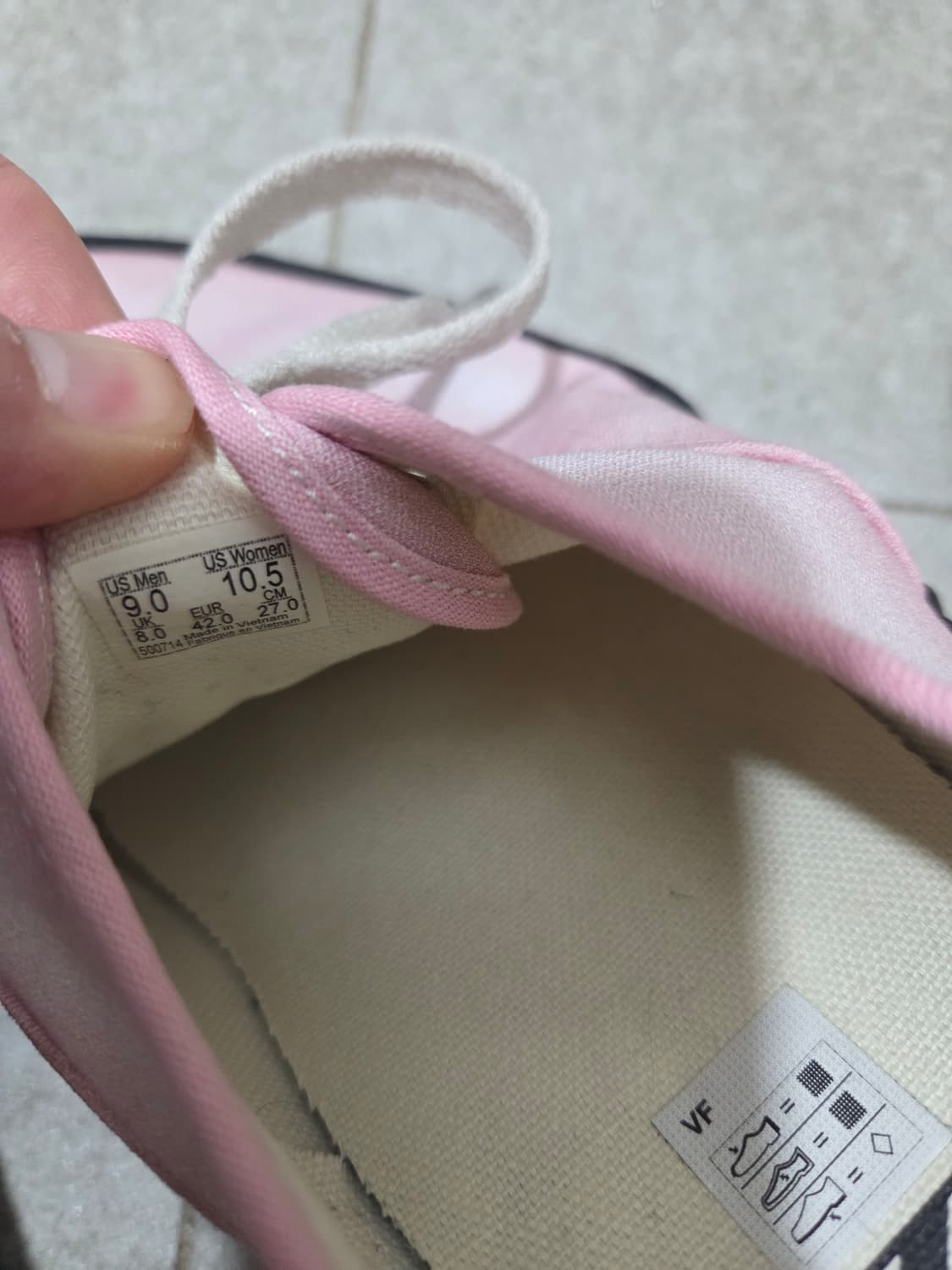 반스 어센틱 웨이브 워시드 핑크 270 상품이미지7