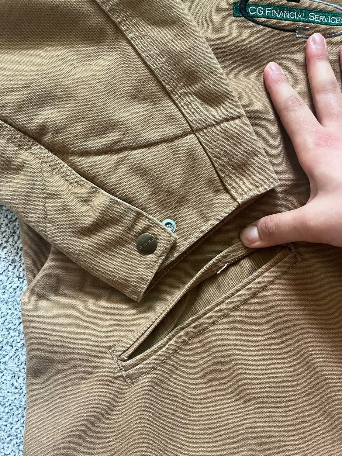 2008 칼하트 J97 디트로이트 자켓 CML XL 상품이미지4