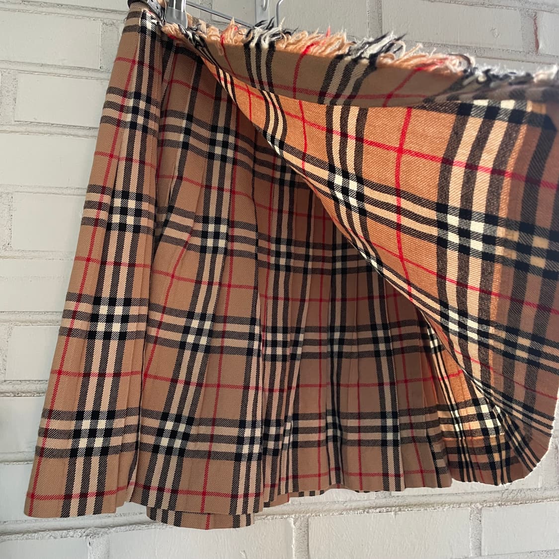 버버리 블루라벨 노바체크 울 랩스커트 상품이미지3