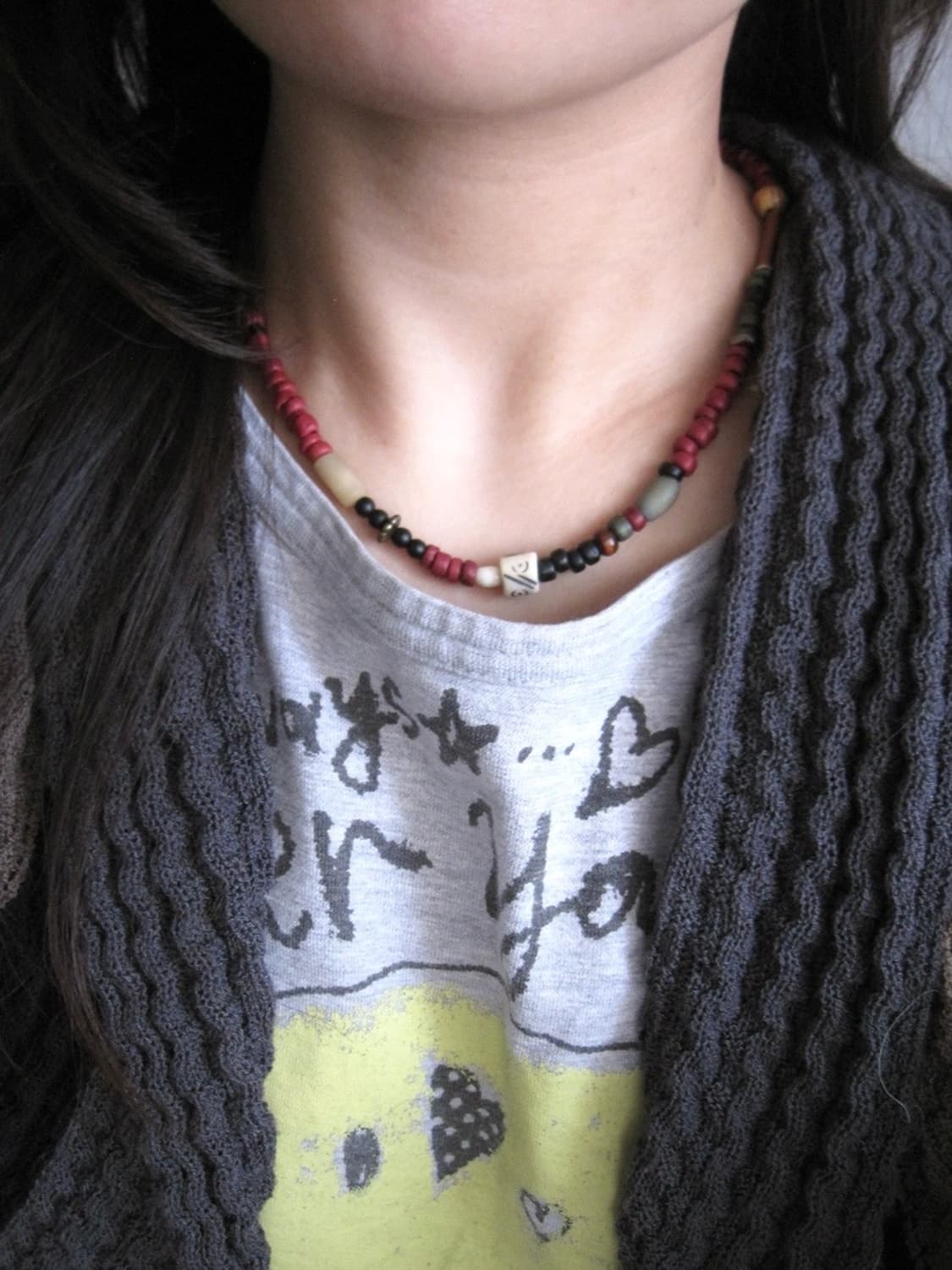 [휘마쿠마] 홍단안 남녀공용 목걸이 상품이미지1