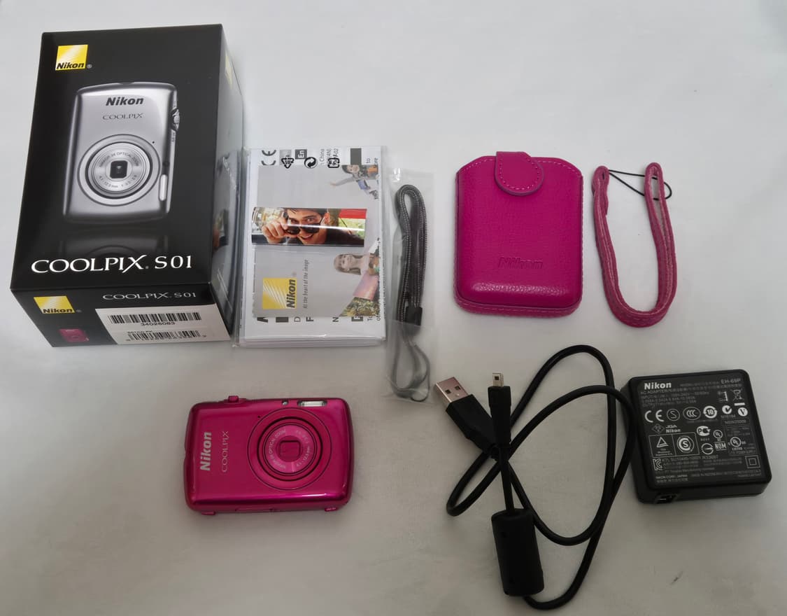 풀박스) 니콘 쿨픽스 S01 Nikon Coolpix S01 핑크 판매 상품이미지8