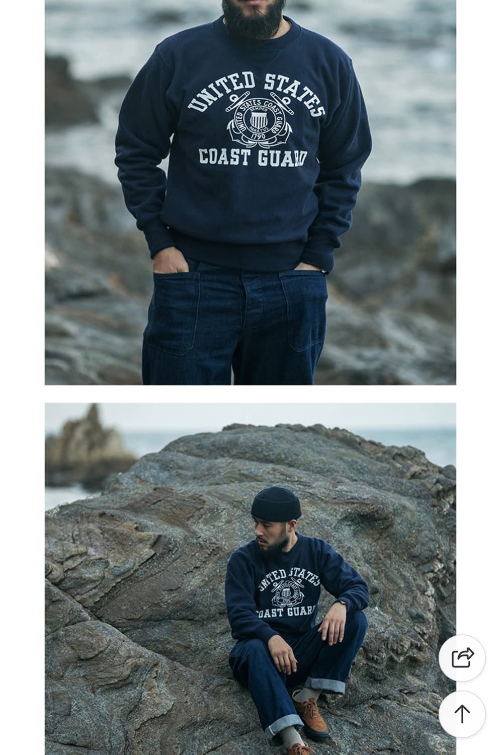 브론슨 oz USCG 헤비웨이트 크루넥 스웻 맨투맨 상품이미지6