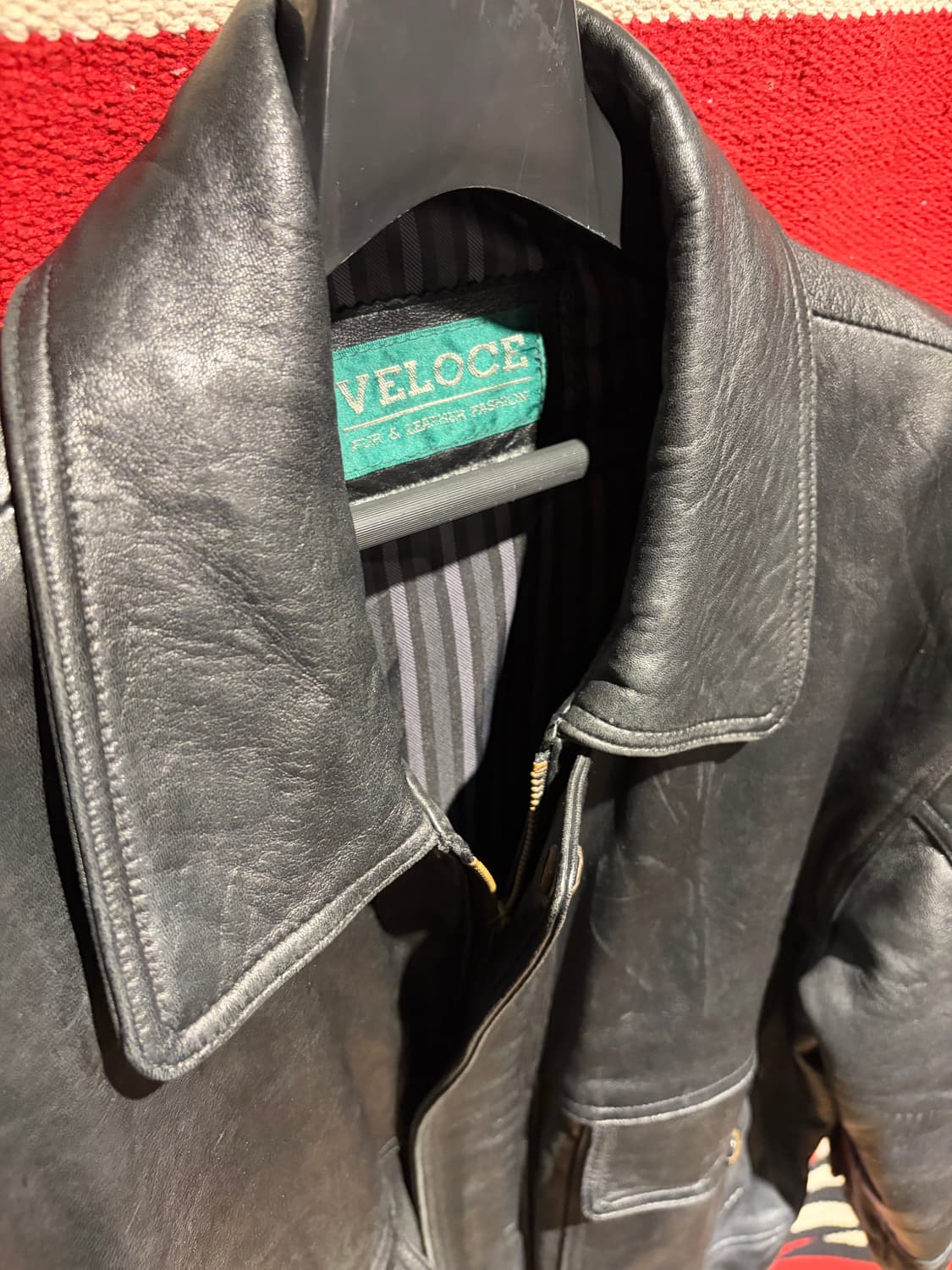 Vintage A2 sheep leather jacket 상품이미지5