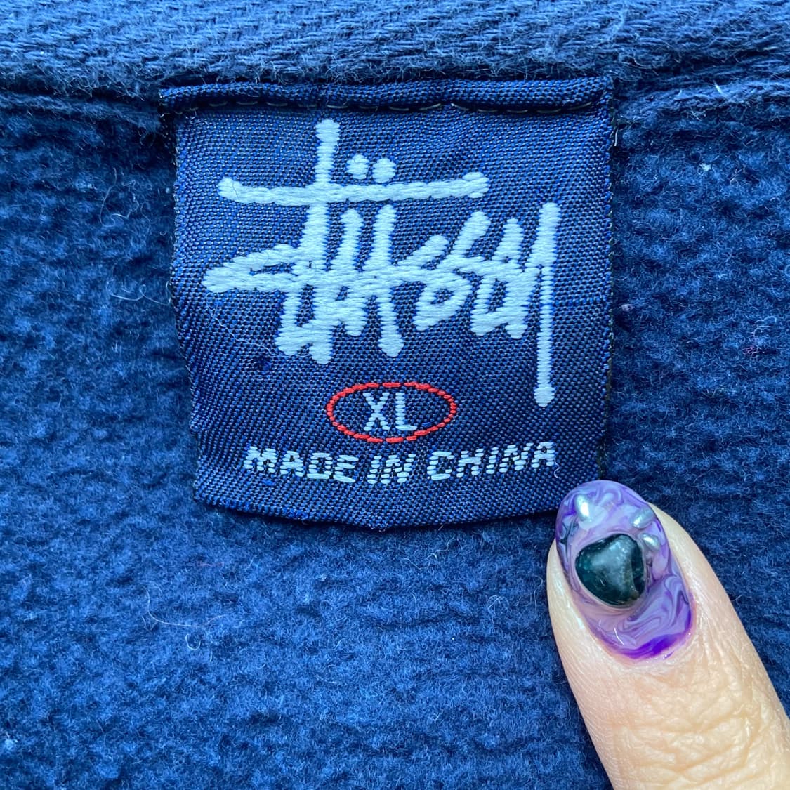 스투시 90s No.4 오버사이즈 네이비 스웻 후드티 상품이미지7