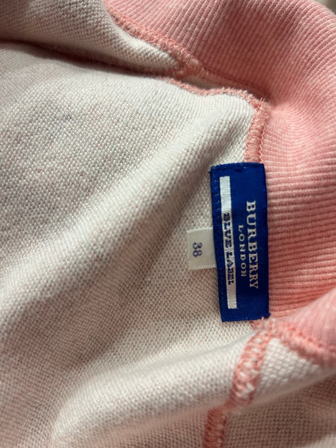 버버리 블루라벨 핑크체크 면집업자켓 상품이미지5