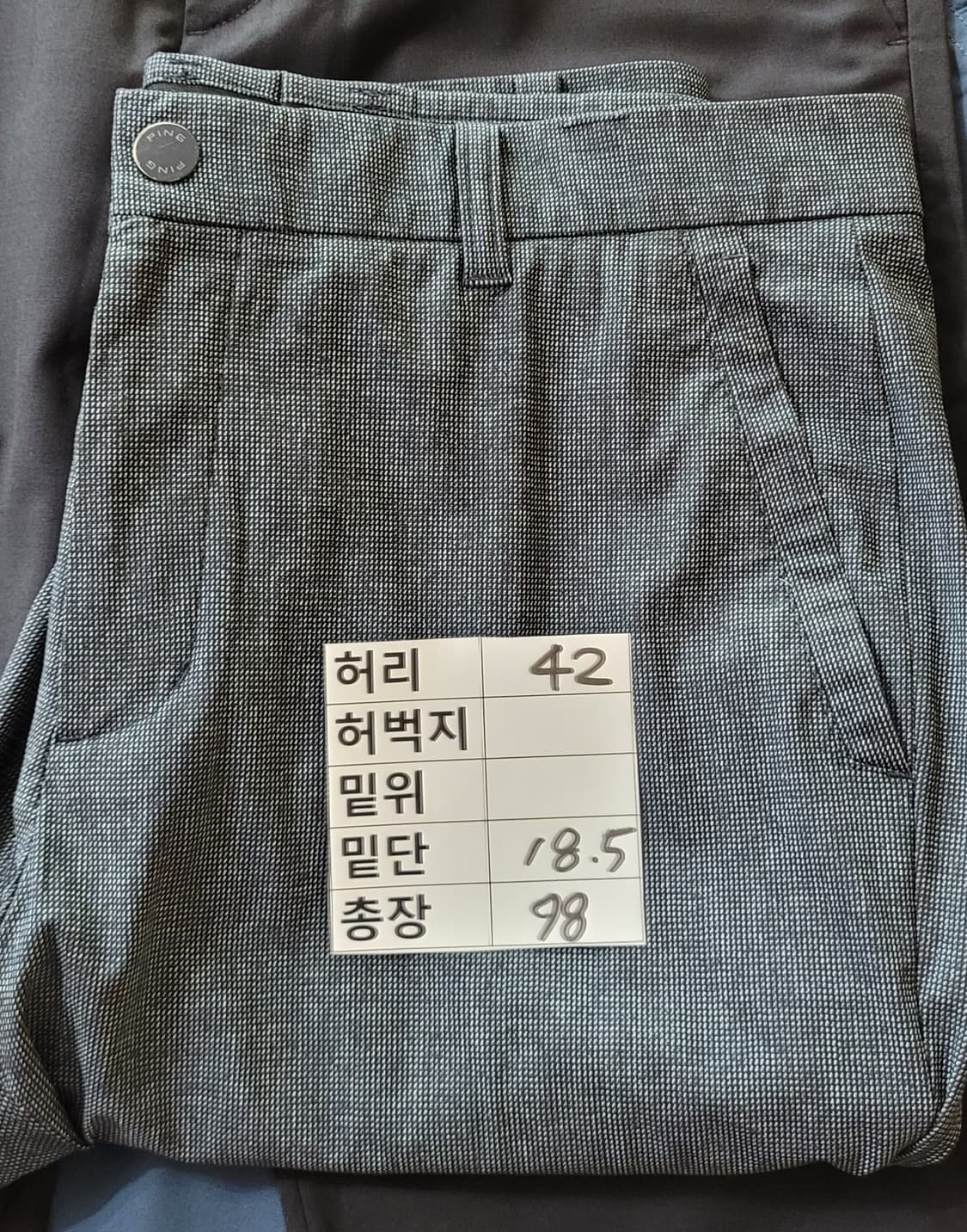 (남성32-33인치)PING 골프 남성 네이비 바지 상품이미지9