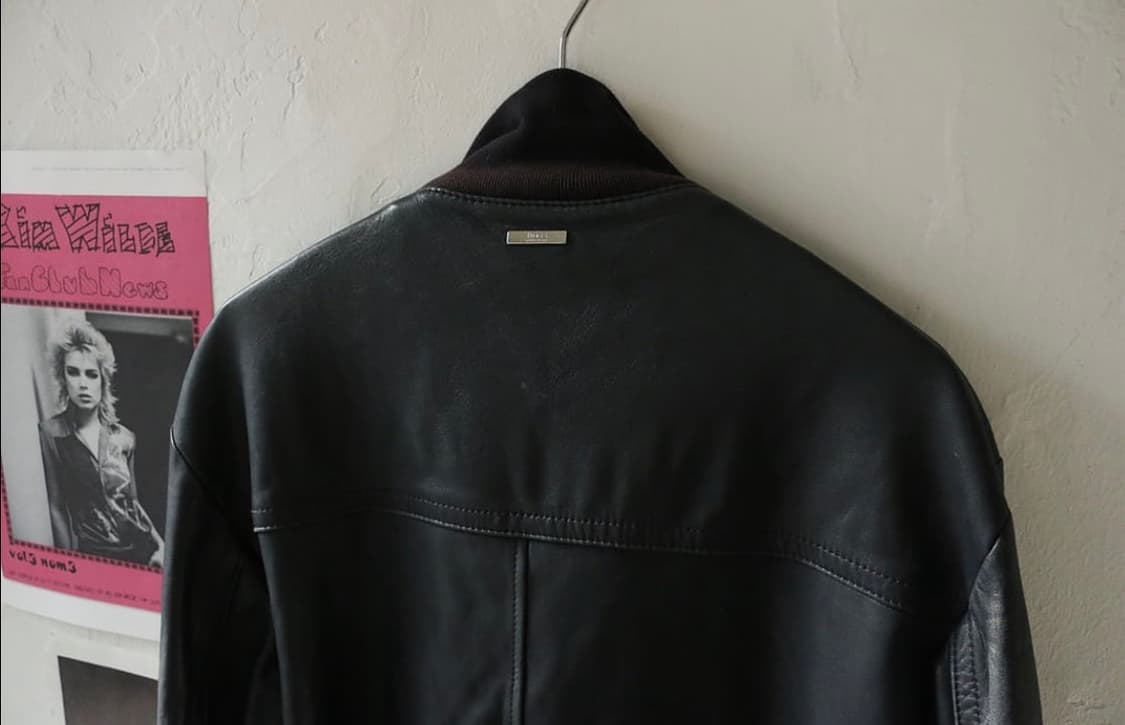 휴고보스 다크블루 램스킨 봄버자켓 상품이미지7