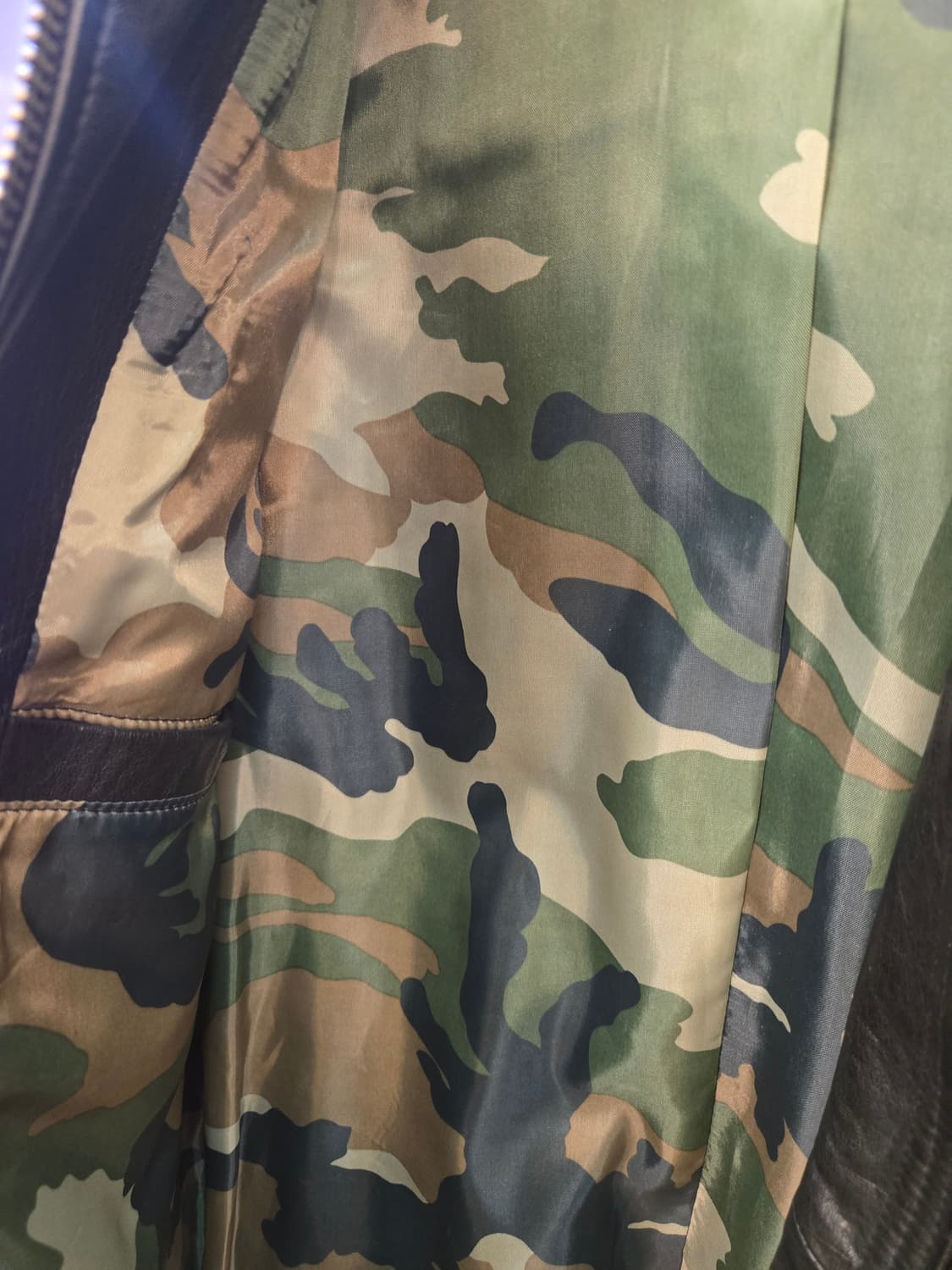 [희귀]SALUDA CARJU 이태리 램스킨 후드 가죽 롱재킷 상품이미지4