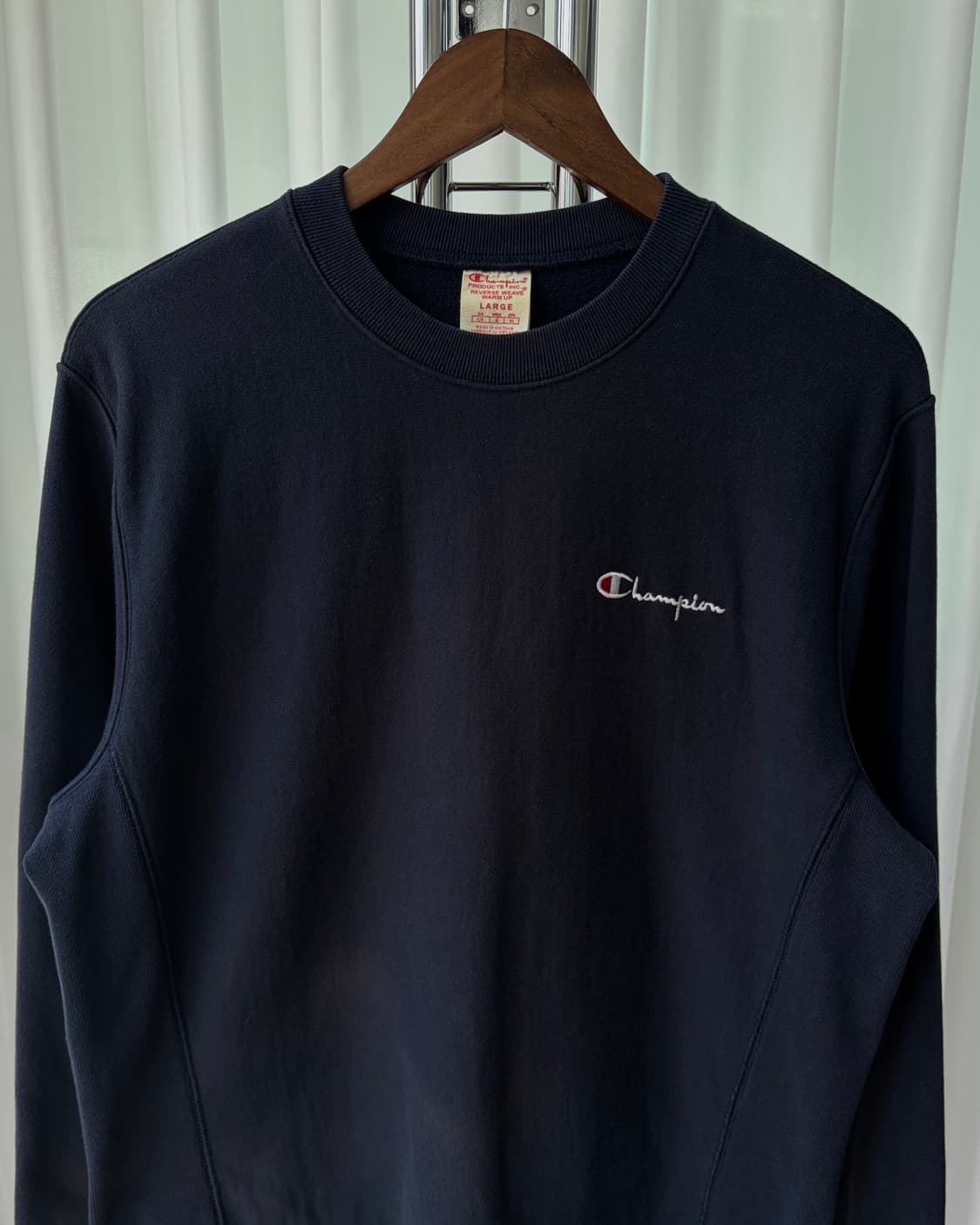 [L]챔피온 리버스위브 헤비 스웻 맨투맨 navy 상품이미지4
