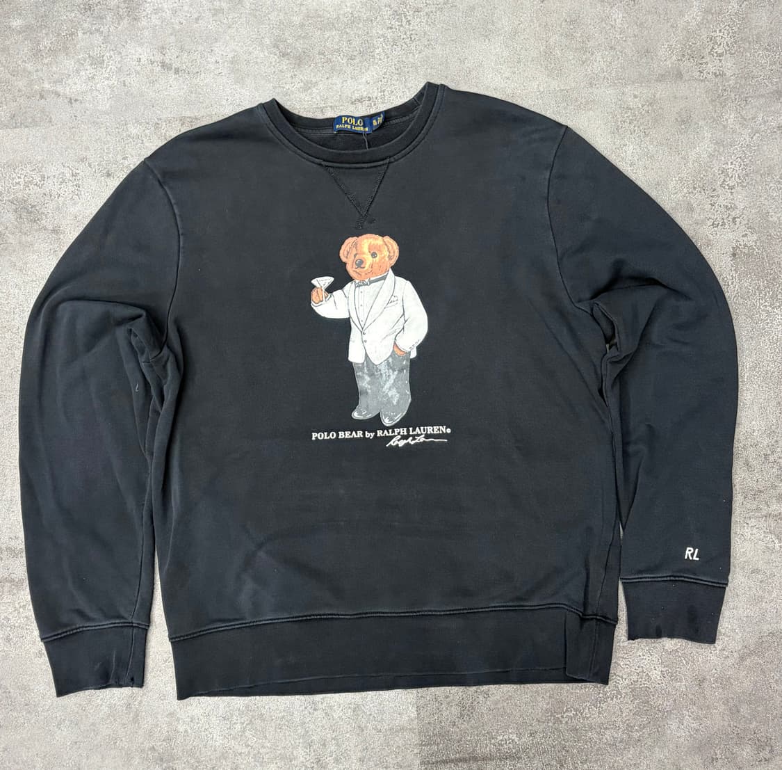 폴로 랄프로렌 폴로베어 블랙 맨투맨 상품이미지1