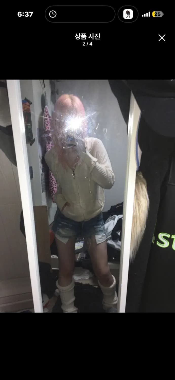 빈티지 코디세트 데님 숏팬츠 상품이미지2