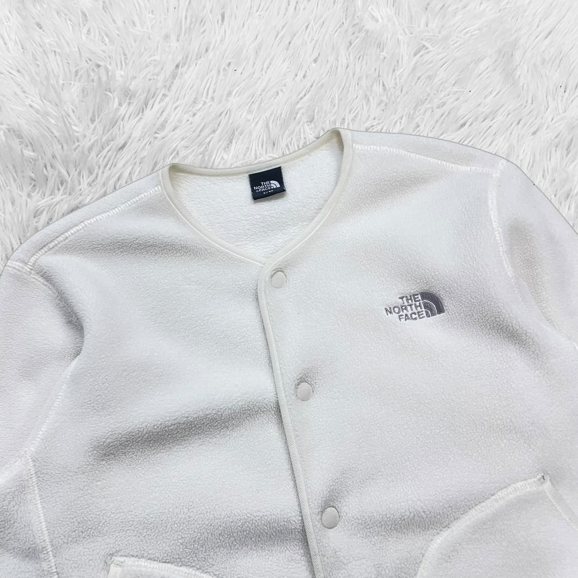 노스페이스 아캄포 플리스 가디건 화이트 상품이미지3
