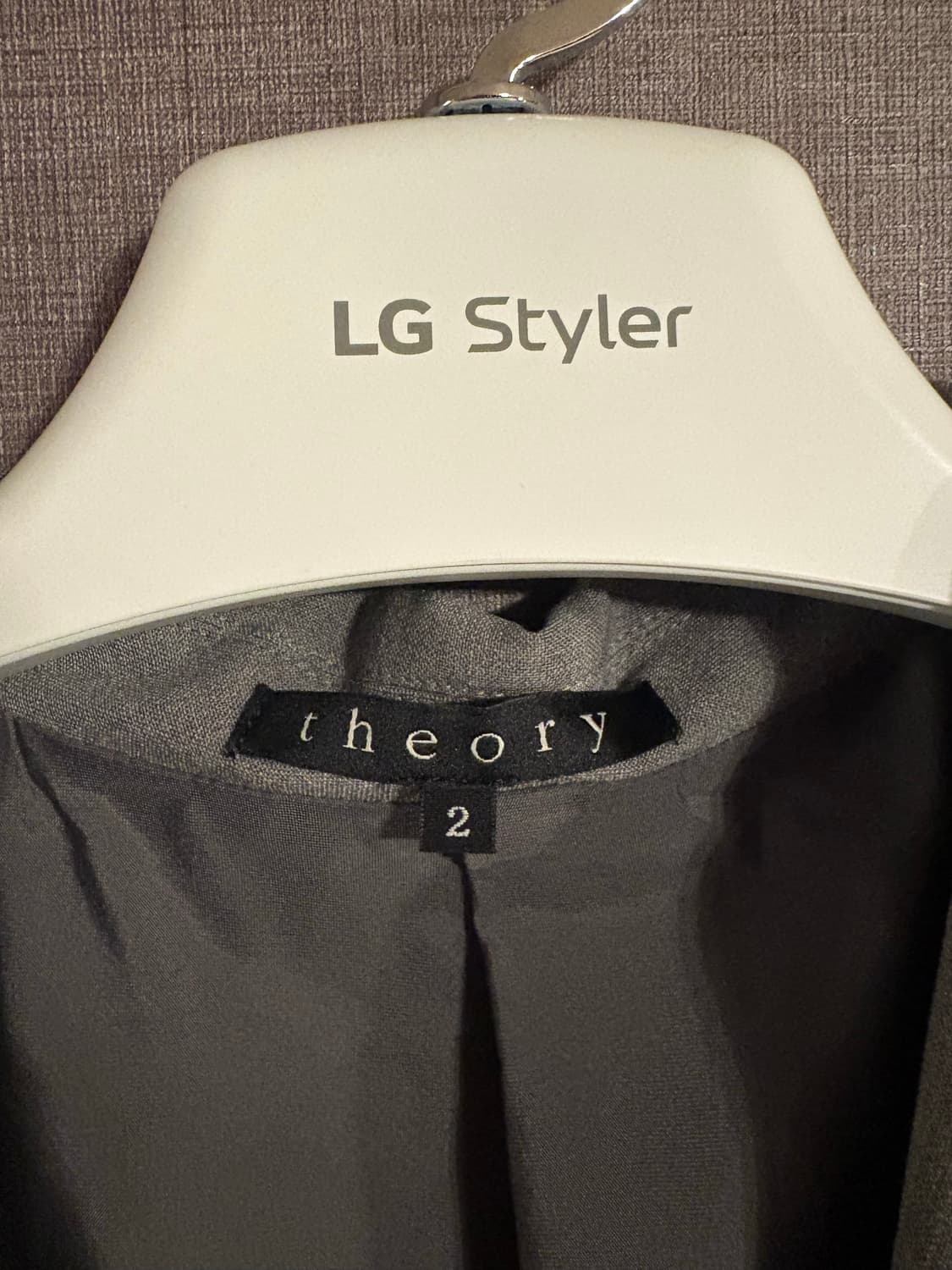 🩶 Theory 띠어리그레이 미니멀 자켓 (사이즈 2) 상품이미지2