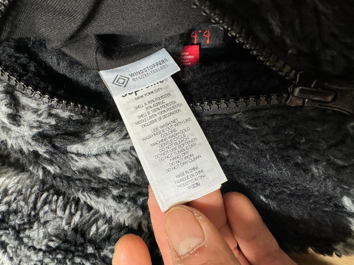 슈프림 x B.B. 사이먼 리버시블 후드 플리스 자켓 블랙 25FW XL 상품이미지6