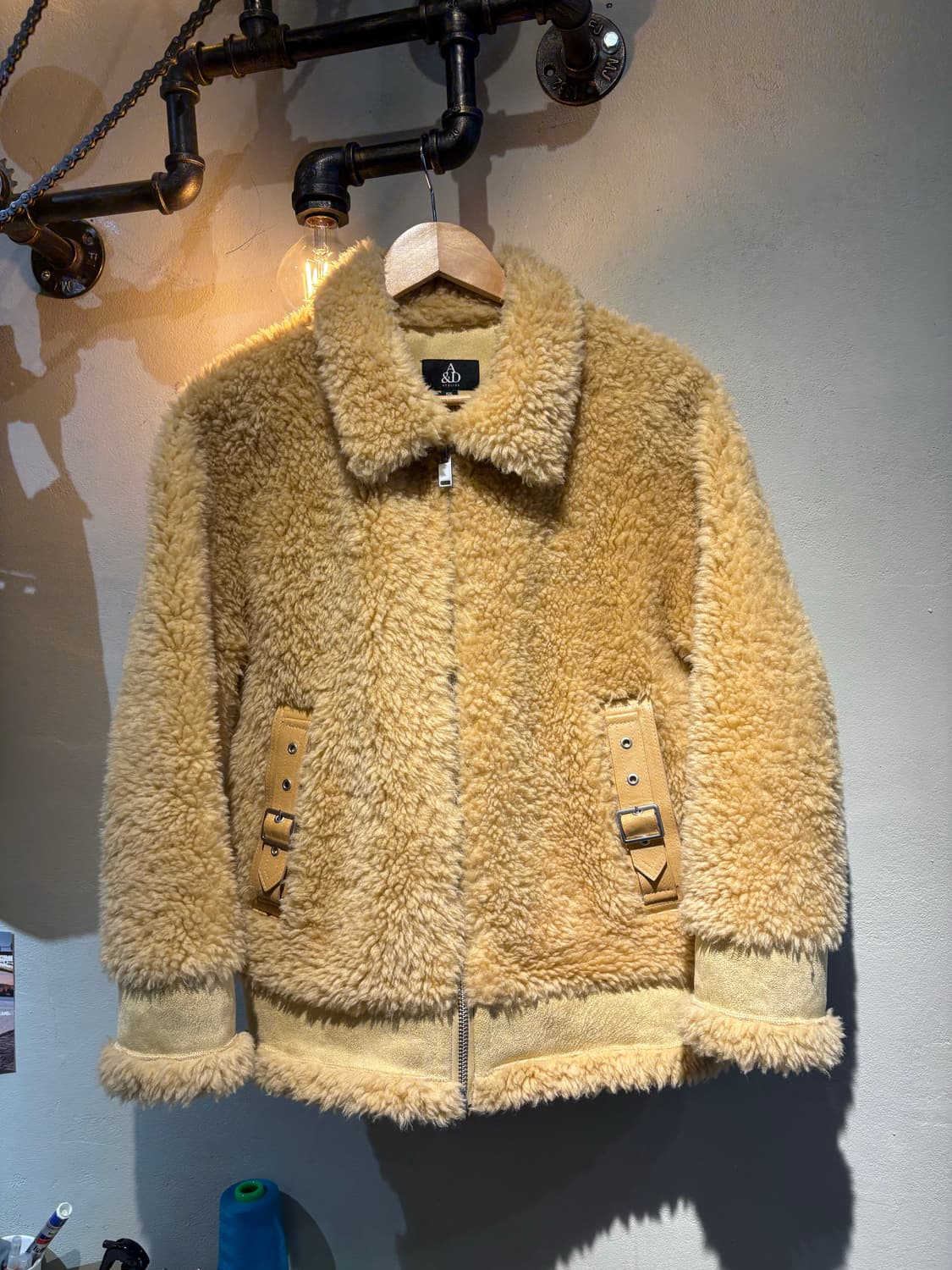 코지 테디 보아 호주울 집업 재킷  상품이미지3