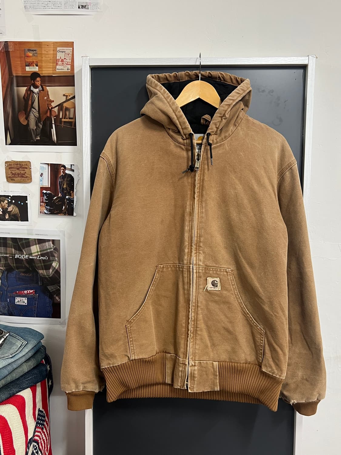 Carhartt  칼하트 J130 브라운 덕 액티브 워크 자켓 상품이미지3