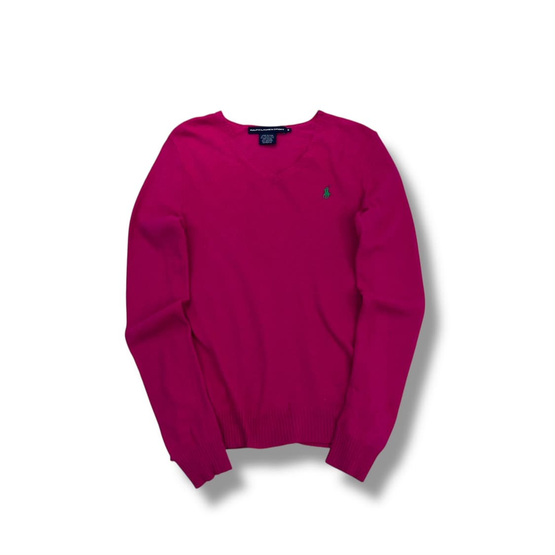 W 95 폴로랄프로렌 스포츠 핑크 브이넥 니트 상품이미지1
